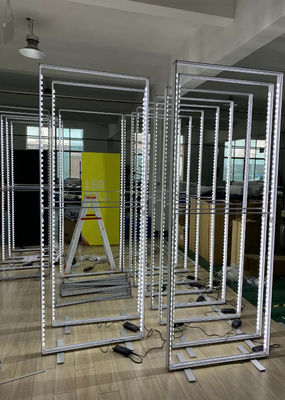 85x200cm 300x240cm SEG लाइट बॉक्स LED विज्ञापन एल्यूमिनियम प्रोफाइल लाइट बॉक्स